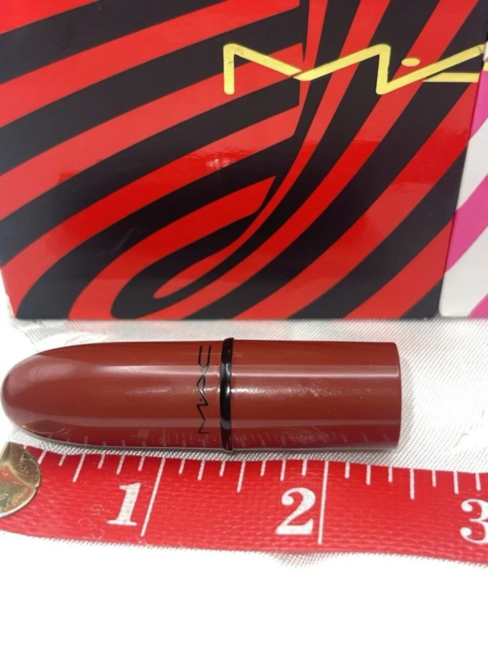 MAC Mini Lipstick Dubonnet Amplified A21 Classic Travel No Box